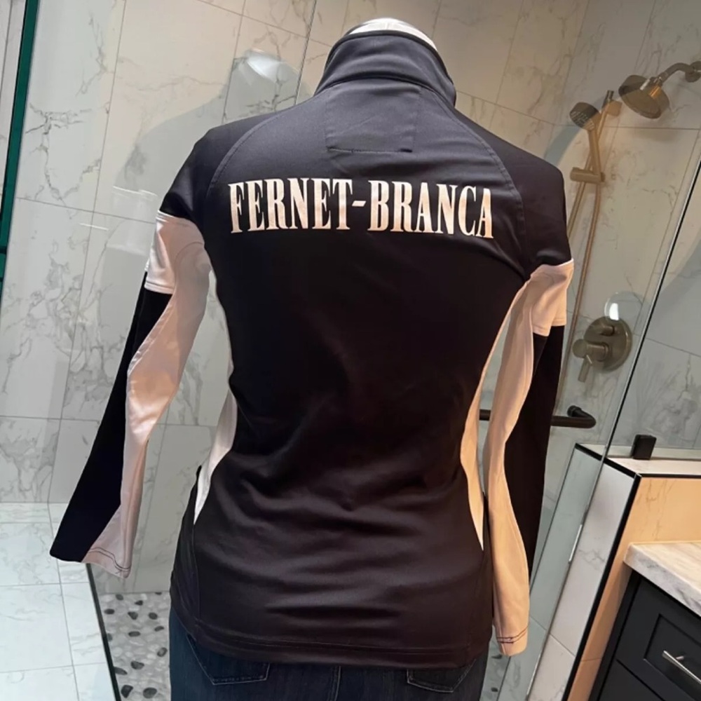 Fernet-Branca Track Jacket, Black/White, Size S or L, EUC, Hard to Find - Picture 3 of 8